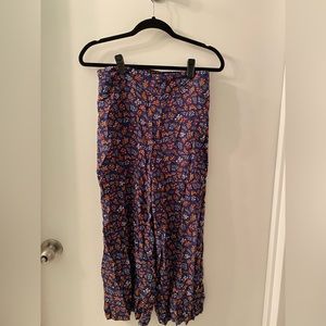 Madewell Floral Wide-leg Pants